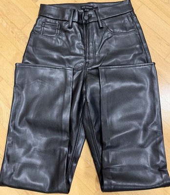 Good American Better Than Leather Good Icon Straight Leg Pants Size 8/29 Nwot